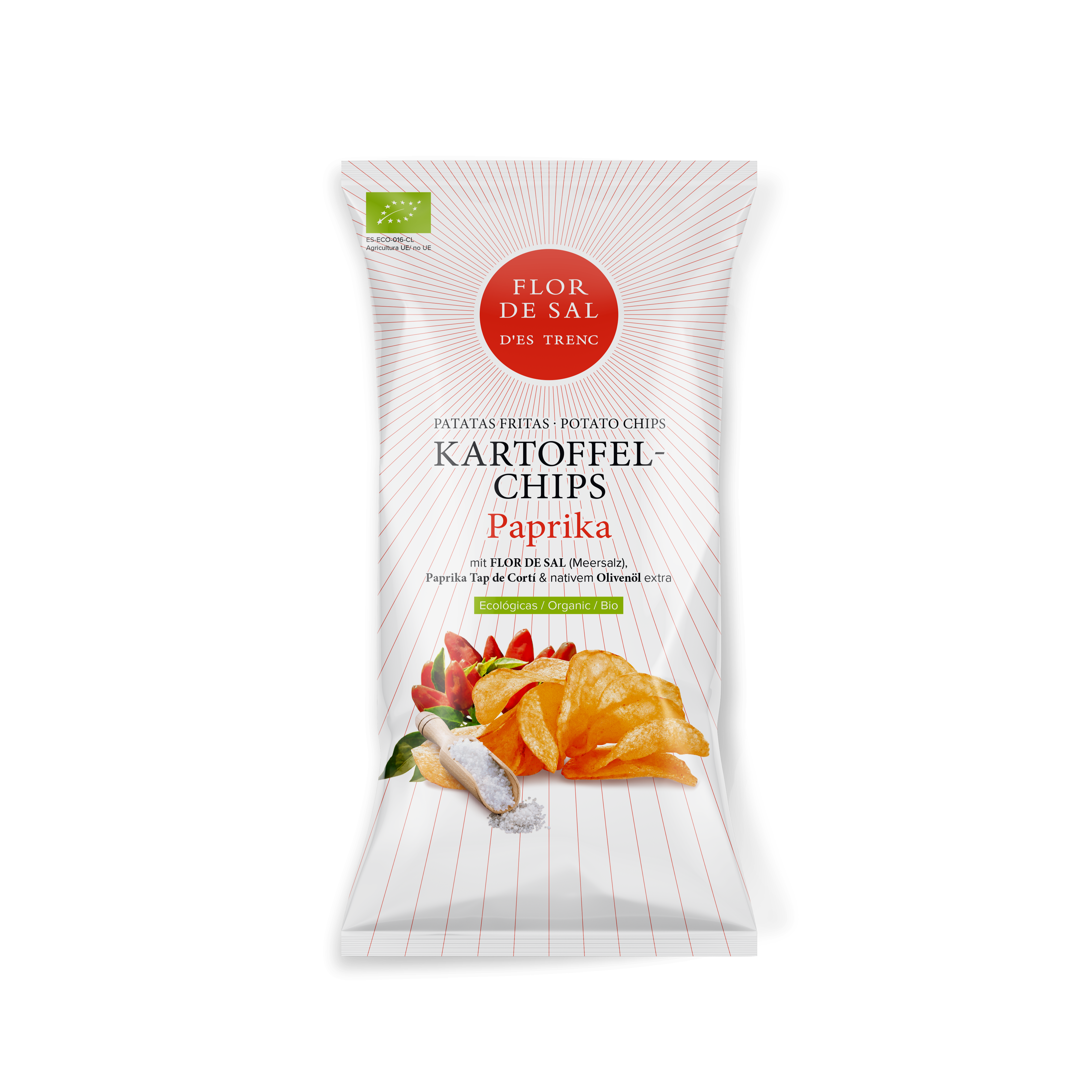 Flor de Sal d'Es Trenc Chips Paprika