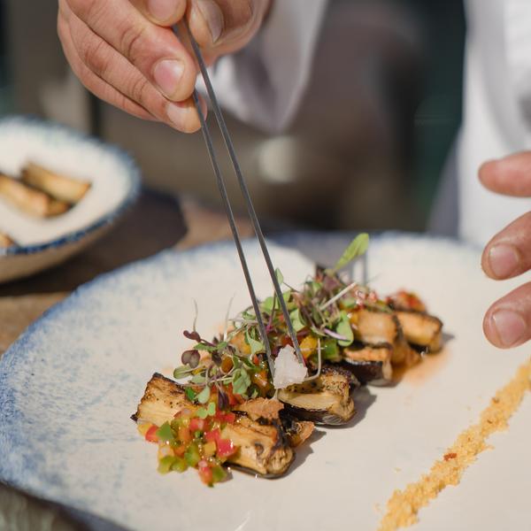 SEPHARDIC AUBERGINES WITH FRIED EEL